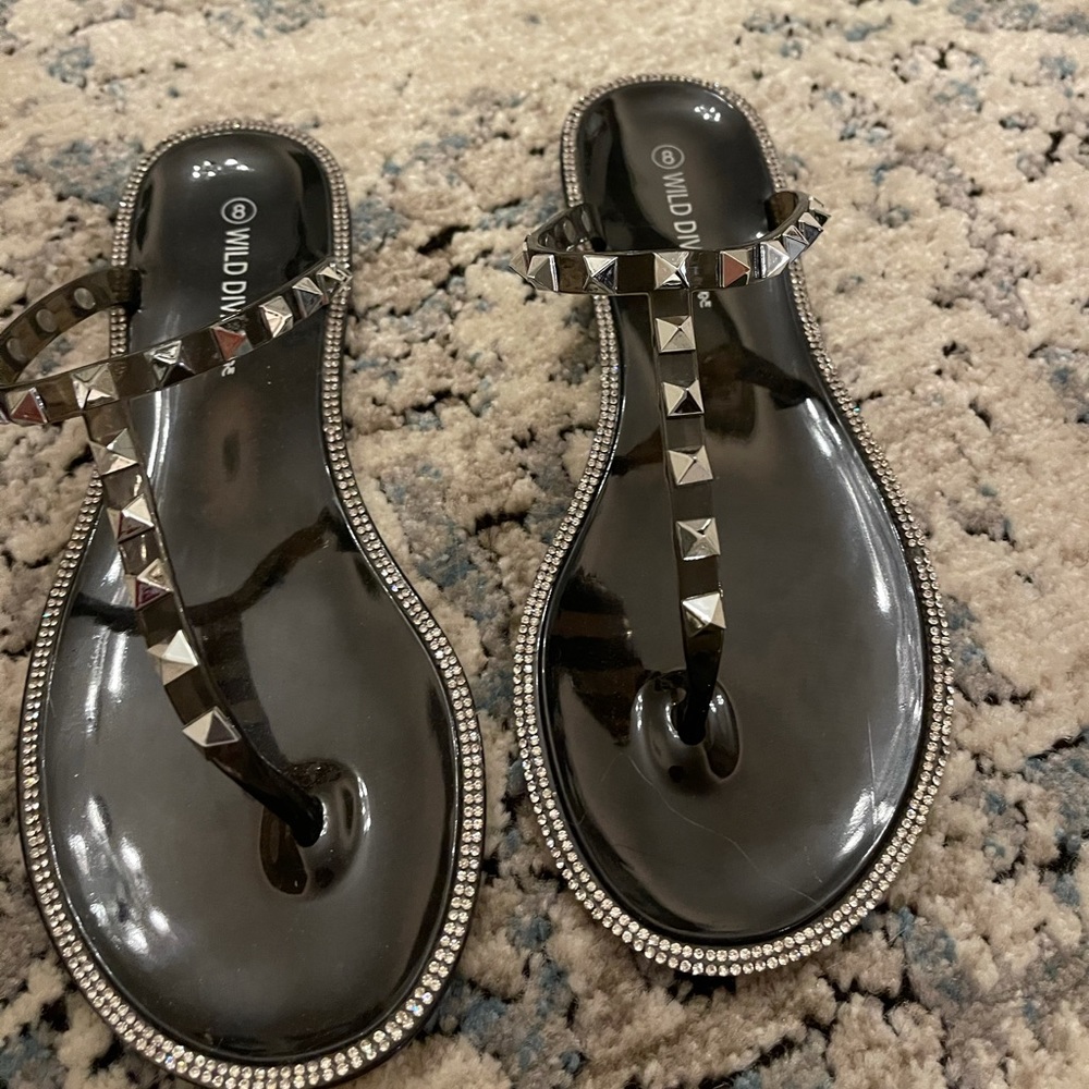 Studded sandals size 8